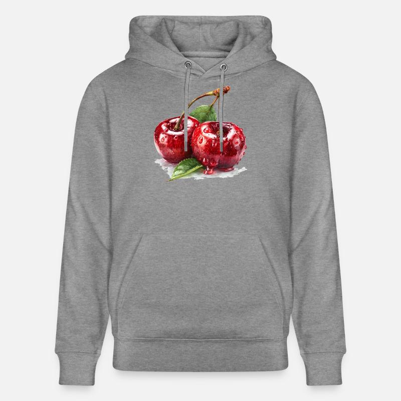 cerise - Sweat à capuche bio CRUISER Stanley/Stella Unisexe - gris clair marbré