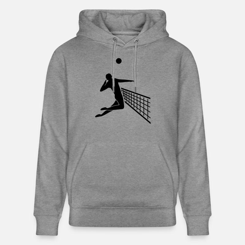 Volley-ball - Sweat à capuche bio CRUISER Stanley/Stella Unisexe - gris clair marbré