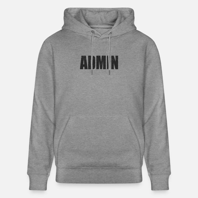 admin Programmierer Linux IT Geschenkidee - Stanley/Stella Unisex Bio-Hoodie CRUISER  - Hellgrau marmoriert