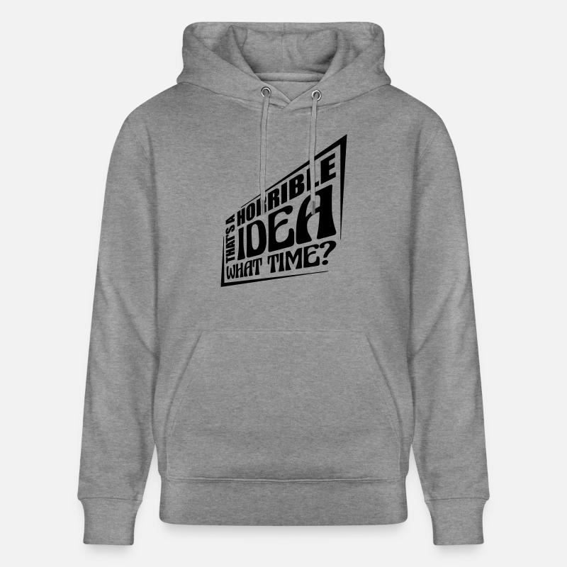 C’est une idée horrible - Sweat à capuche bio CRUISER Stanley/Stella Unisexe - gris clair marbré