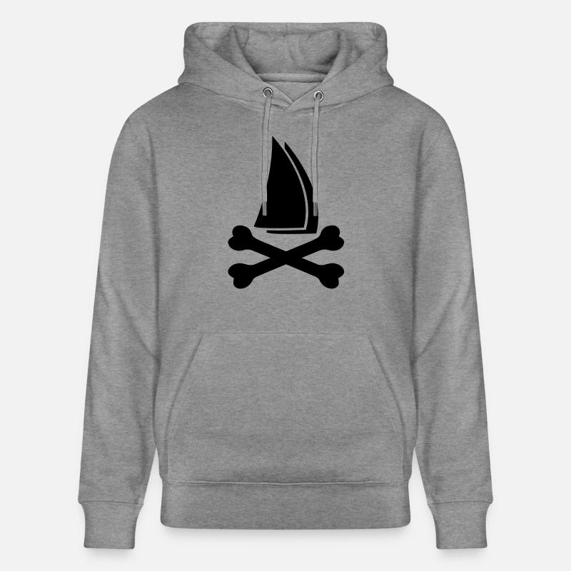 bad sailing - Sweat à capuche bio CRUISER Stanley/Stella Unisexe - gris clair marbré