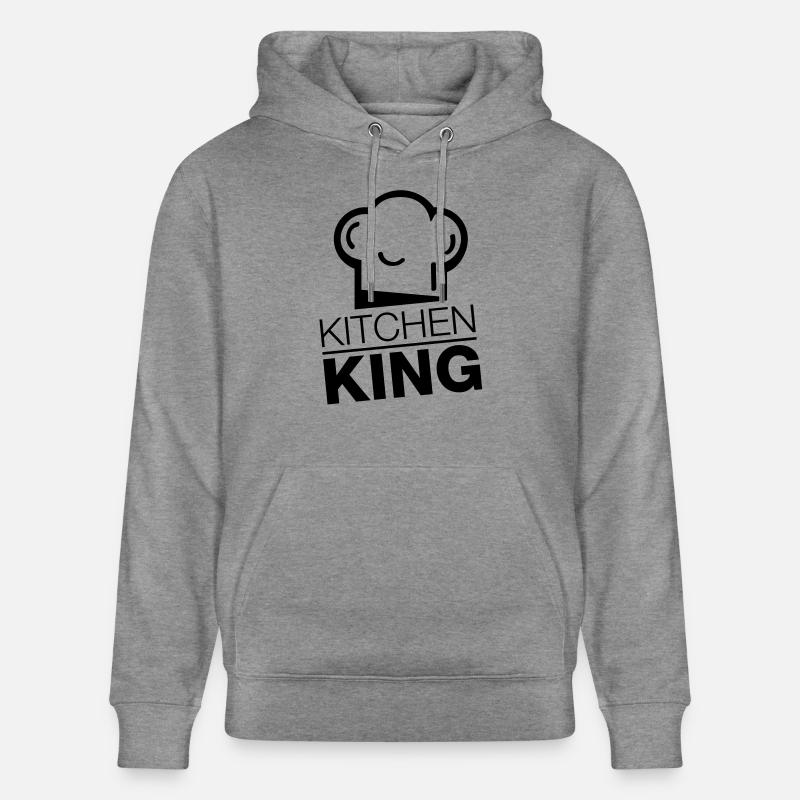 kitchen_king_rp1 - Sweat à capuche bio CRUISER Stanley/Stella Unisexe - gris clair marbré