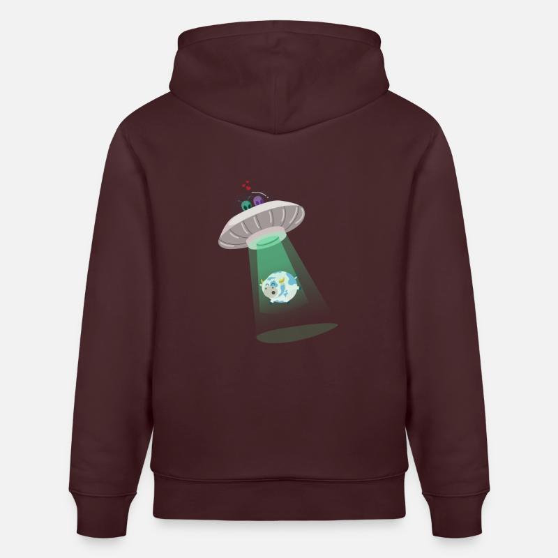Alien abduction - Sweat à capuche bio CRUISER Stanley/Stella Unisexe - maroon