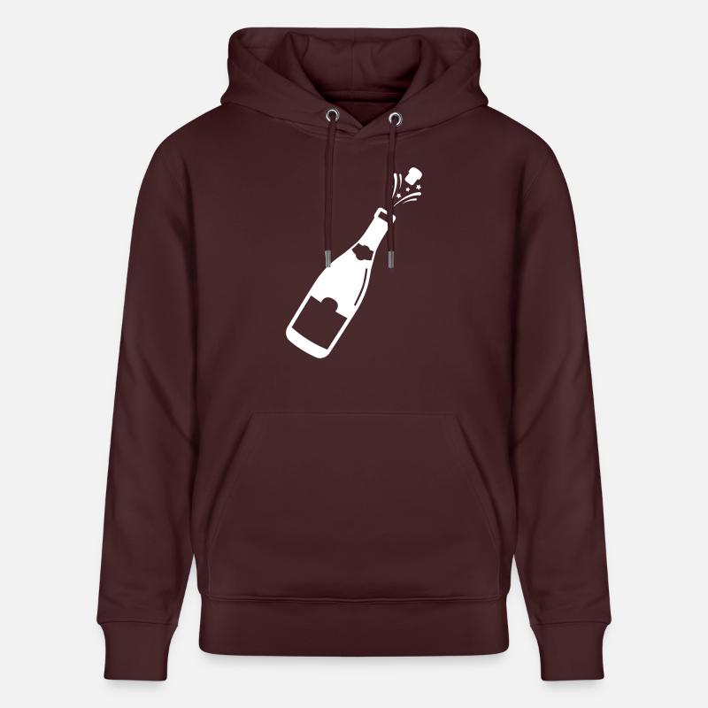 Bouteille de fête d’alcool - Sweat à capuche bio CRUISER Stanley/Stella Unisexe - maroon