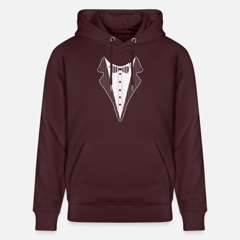 Chemise de smoking - Sweat à capuche bio CRUISER Stanley/Stella Unisexe - maroon