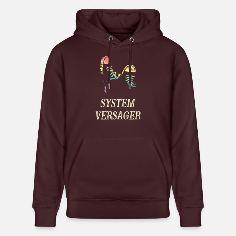 Défaillances du système - Sweat à capuche bio CRUISER Stanley/Stella Unisexe - maroon