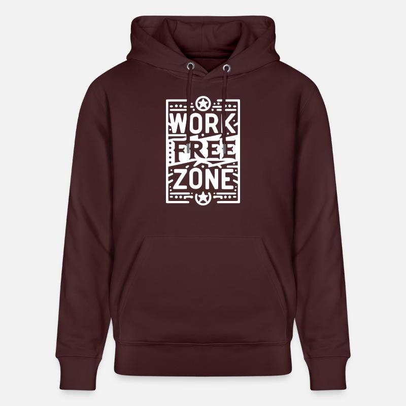 Zone sans travail - Sweat à capuche bio CRUISER Stanley/Stella Unisexe - maroon