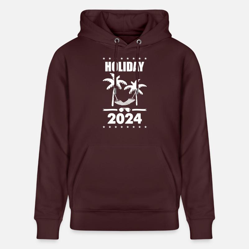 Vacances 2024 - Sweat à capuche bio CRUISER Stanley/Stella Unisexe - maroon