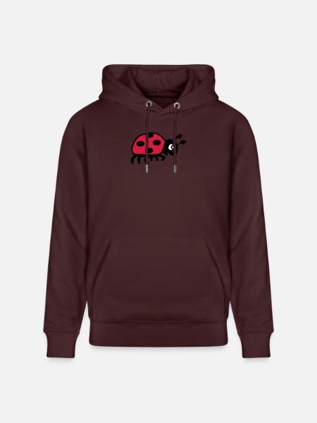 ladybug ladybird lady beetle - Stanley/Stella CRUISER Unisex Organic Hoodie - maroon