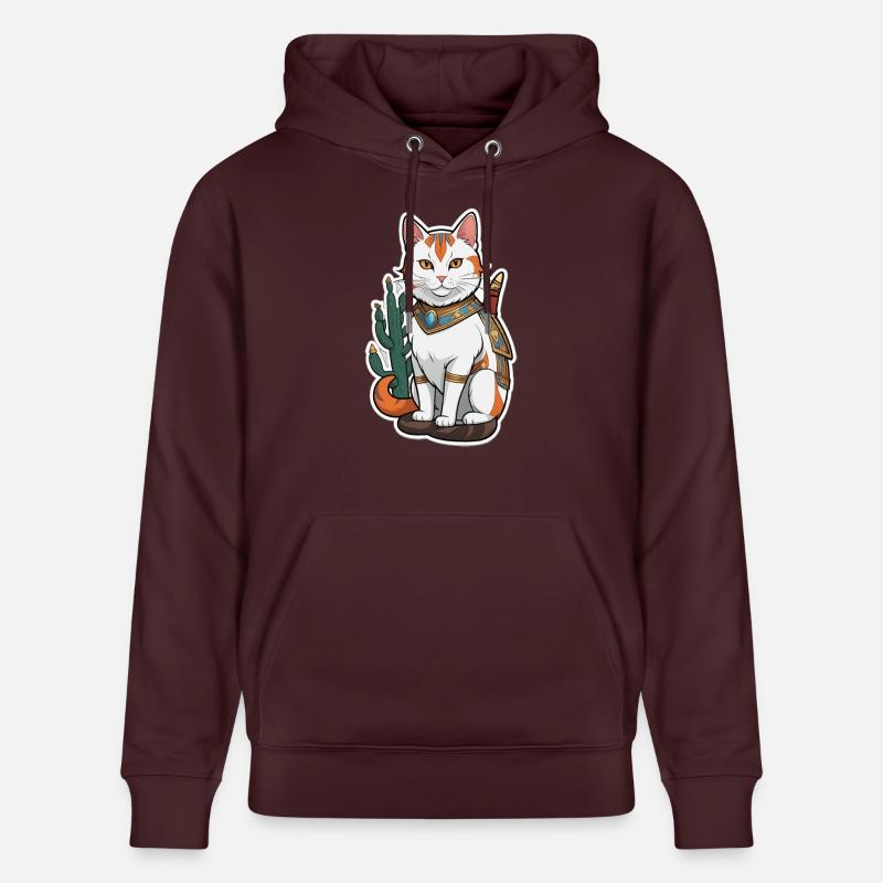 Bande dessinée Chat - Sweat à capuche bio CRUISER Stanley/Stella Unisexe - maroon