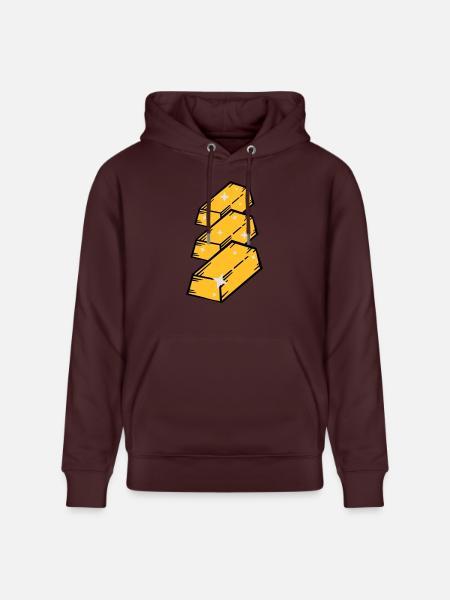 gold_po3 - Stanley/Stella CRUISER Unisex Organic Hoodie - maroon