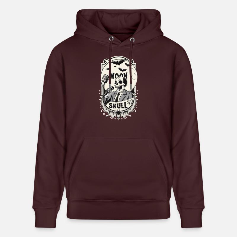 CRÂNE DE LUNE - Sweat à capuche bio CRUISER Stanley/Stella Unisexe - maroon