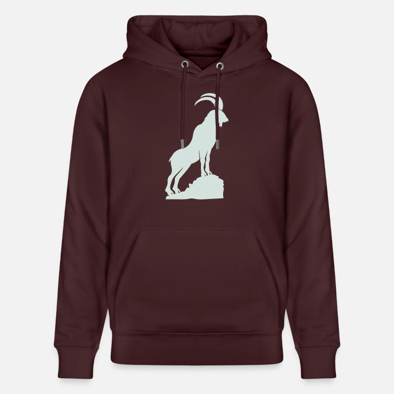 Capricorne 01 - Sweat à capuche bio CRUISER Stanley/Stella Unisexe - maroon