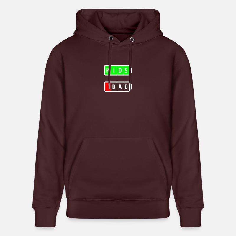 papa blanc enfants - Sweat à capuche bio CRUISER Stanley/Stella Unisexe - maroon