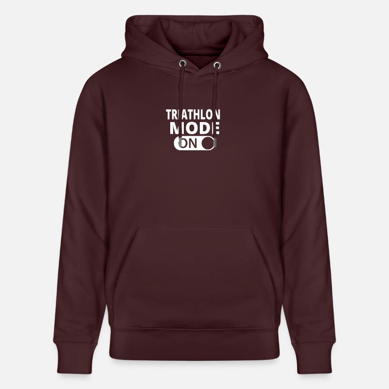 MODE SUR TRIATHLON - Sweat à capuche bio CRUISER Stanley/Stella Unisexe - maroon