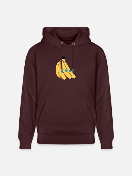 Banane - Sweat à capuche bio CRUISER Stanley/Stella Unisexe - maroon