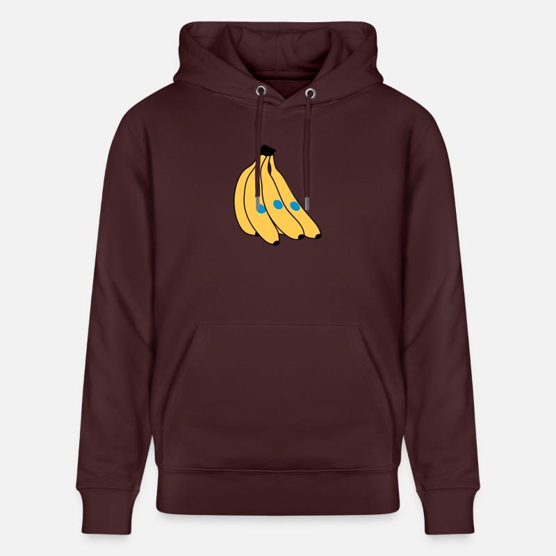 Banane - Sweat à capuche bio CRUISER Stanley/Stella Unisexe - maroon