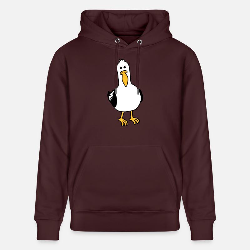 curieux moeve drôle plage - Sweat à capuche bio CRUISER Stanley/Stella Unisexe - maroon