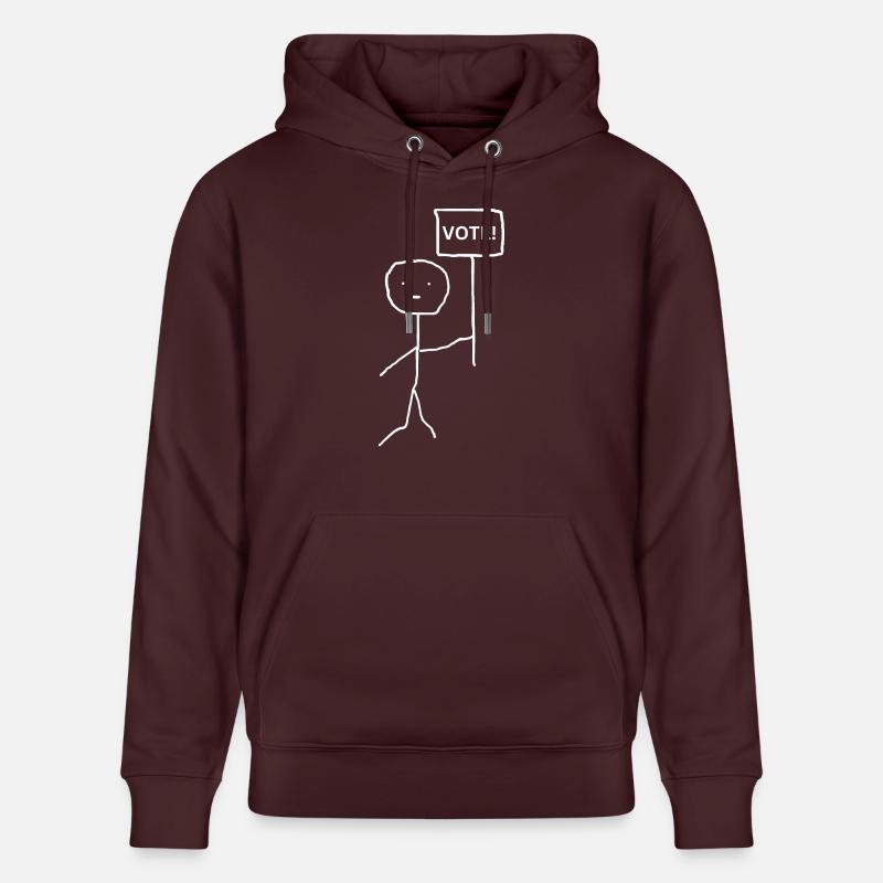 Sélectionner - Français - Sweat à capuche bio CRUISER Stanley/Stella Unisexe - maroon