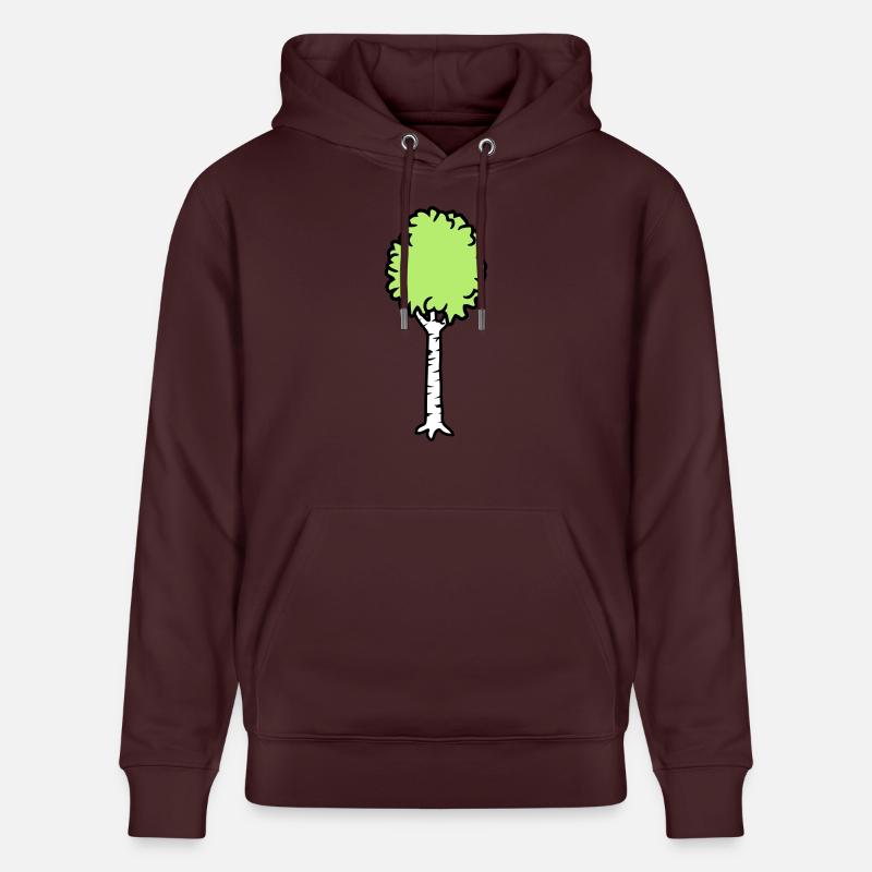 Birke Bäumchen Cool - Sweat à capuche bio CRUISER Stanley/Stella Unisexe - maroon