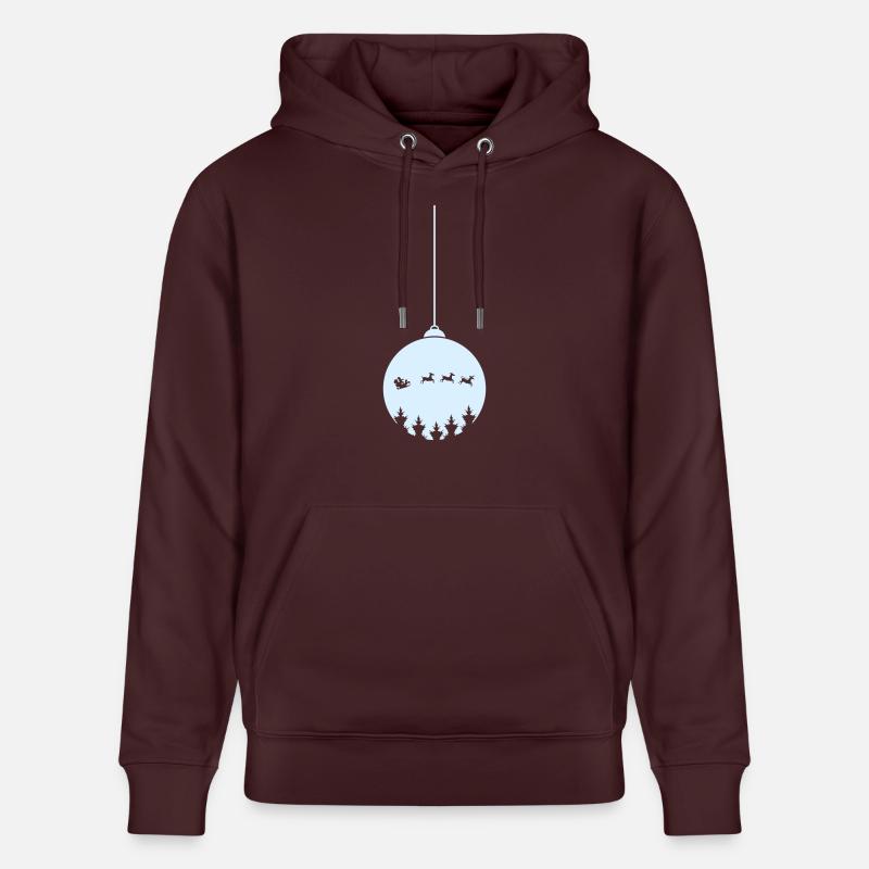 Boule de Noël Noël - Sweat à capuche bio CRUISER Stanley/Stella Unisexe - maroon