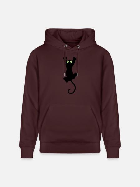 Cat fun - Sweat à capuche bio CRUISER Stanley/Stella Unisexe - maroon