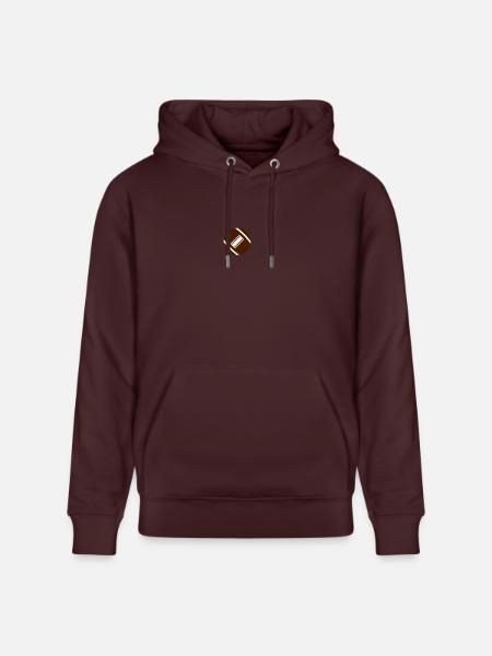 rugby ball - Stanley/Stella CRUISER Unisex Organic Hoodie - maroon