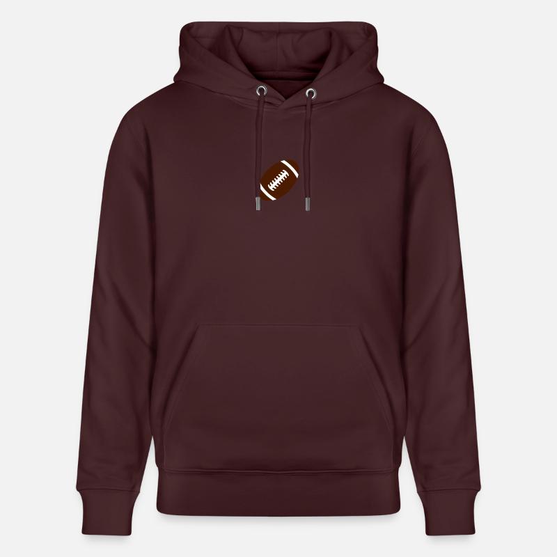 Rugbyball - Stanley/Stella Unisex Bio-Hoodie CRUISER  - Maroon