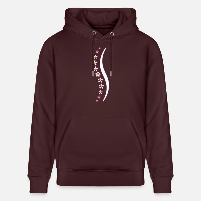 Fleur épine rose - Sweat à capuche bio CRUISER Stanley/Stella Unisexe - maroon