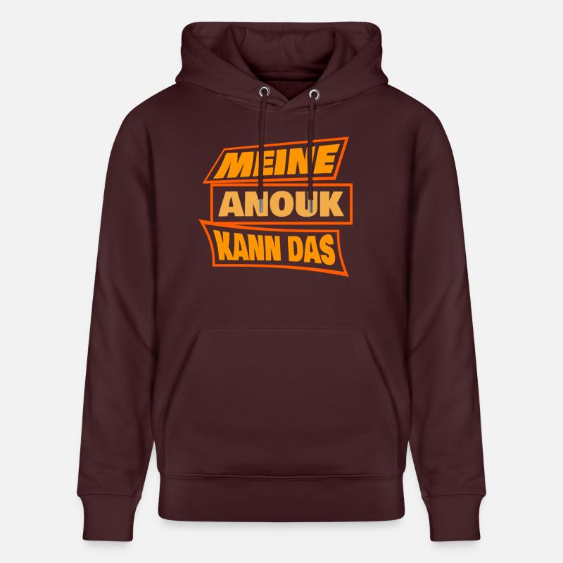 Anouk dans le rôle d’Anouk - Sweat à capuche bio CRUISER Stanley/Stella Unisexe - maroon