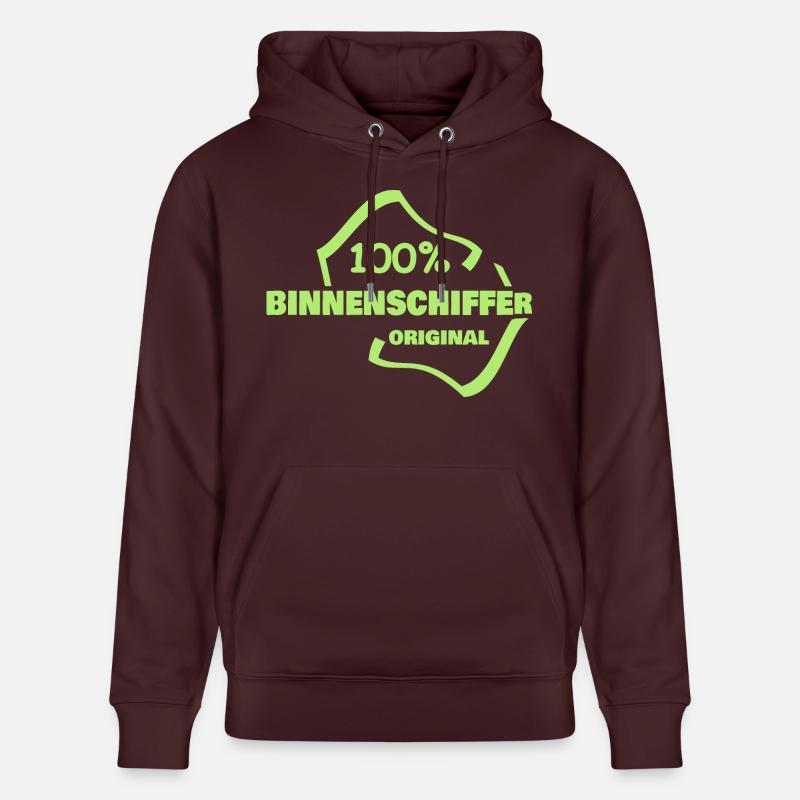 Skippers de navigation intérieure - Sweat à capuche bio CRUISER Stanley/Stella Unisexe - maroon