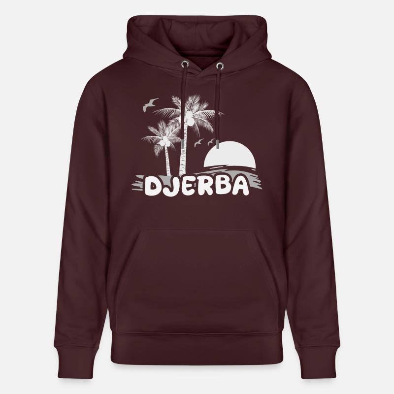 Djerba comme plage - Sweat à capuche bio CRUISER Stanley/Stella Unisexe - maroon