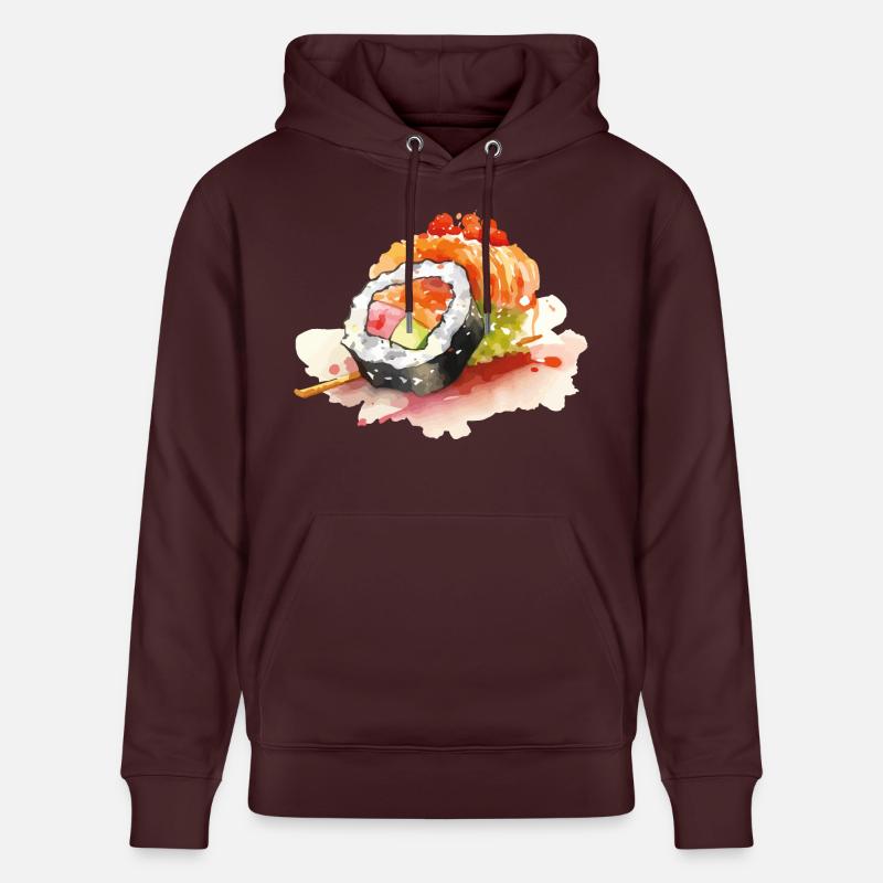 Sushi - Sweat à capuche bio CRUISER Stanley/Stella Unisexe - maroon