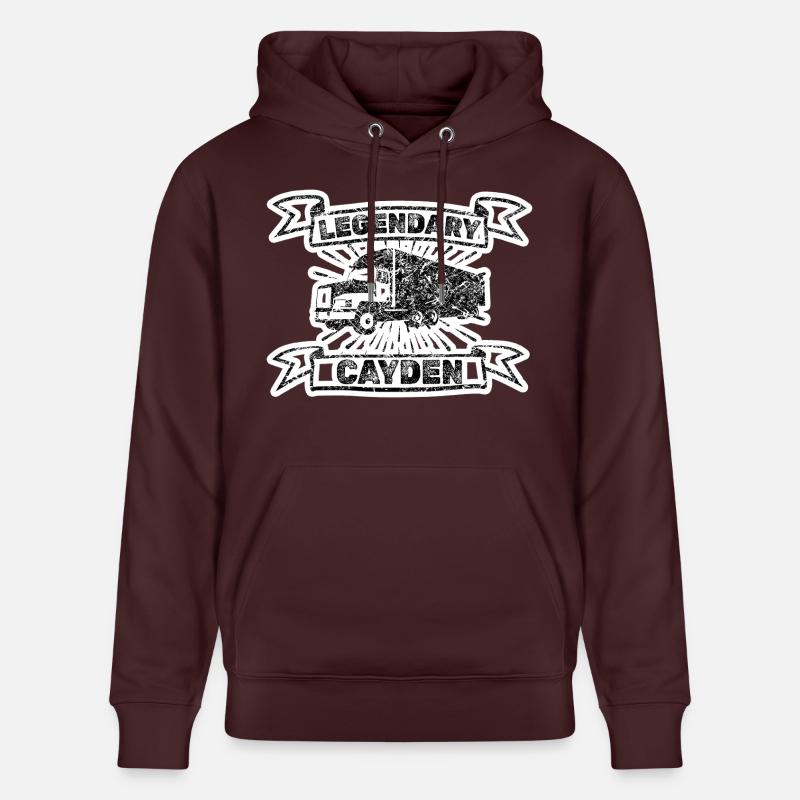 Cayden comme prénom - Sweat à capuche bio CRUISER Stanley/Stella Unisexe - maroon
