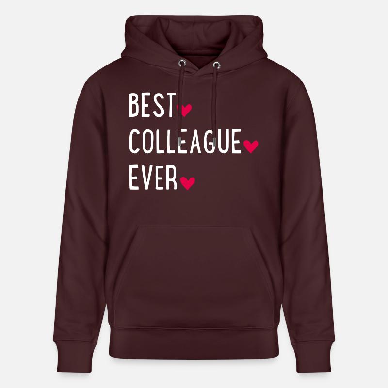 Meilleur collègue - Sweat à capuche bio CRUISER Stanley/Stella Unisexe - maroon