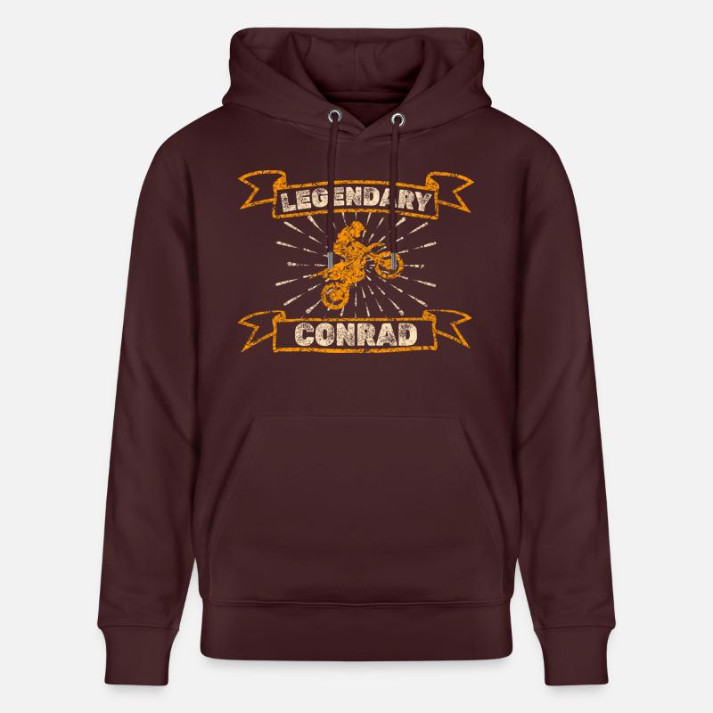 Cadeau pour Conrad - Sweat à capuche bio CRUISER Stanley/Stella Unisexe - maroon