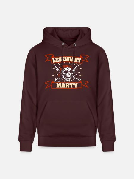 Gift for Marty - Stanley/Stella CRUISER Unisex Organic Hoodie - maroon