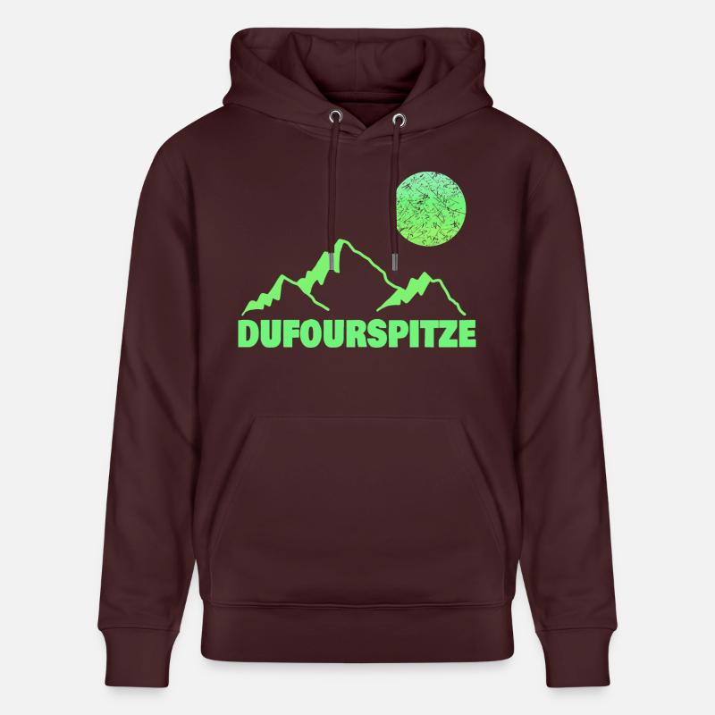 Dufourspitze comme escalade - Sweat à capuche bio CRUISER Stanley/Stella Unisexe - maroon