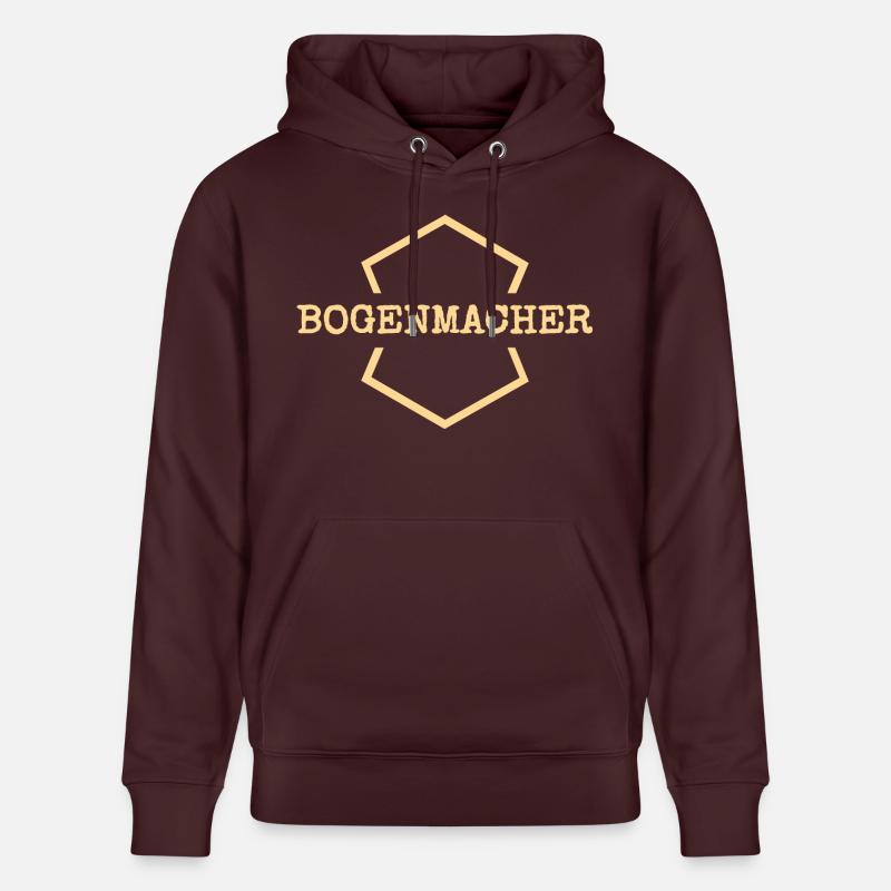 Work Bow Maker - Stanley/Stella CRUISER Unisex Organic Hoodie - maroon