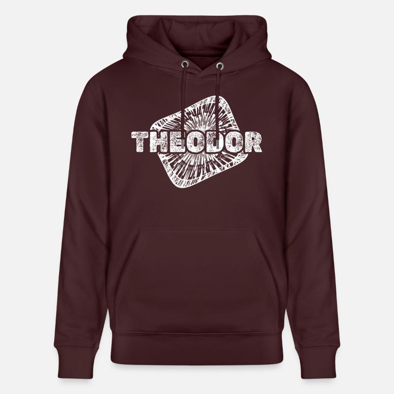 Naissance de Théodore - Sweat à capuche bio CRUISER Stanley/Stella Unisexe - maroon