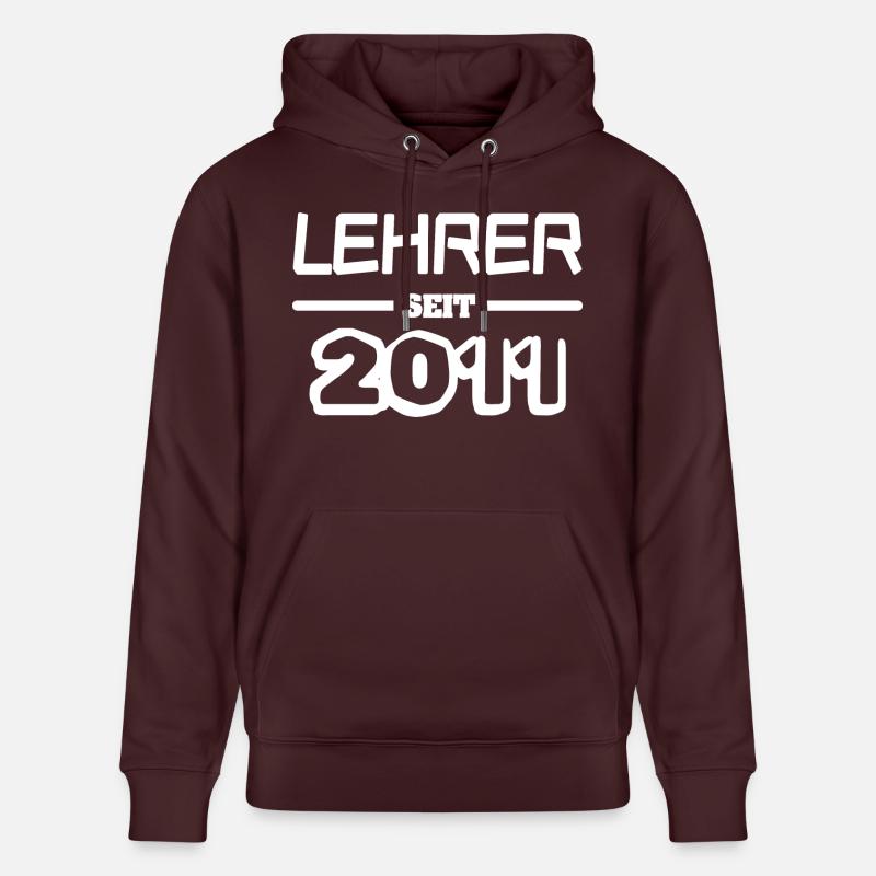 Enseignant 2011 - Sweat à capuche bio CRUISER Stanley/Stella Unisexe - maroon