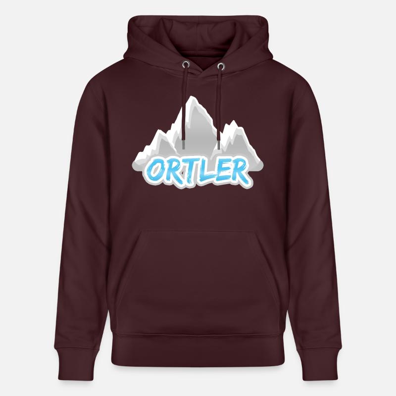 Mont Ortler - Sweat à capuche bio CRUISER Stanley/Stella Unisexe - maroon