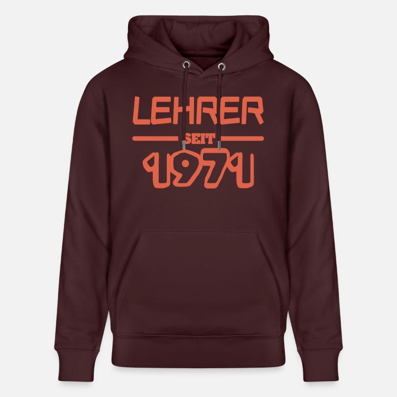 Enseignant Enseignant 1971 - Sweat à capuche bio CRUISER Stanley/Stella Unisexe - maroon