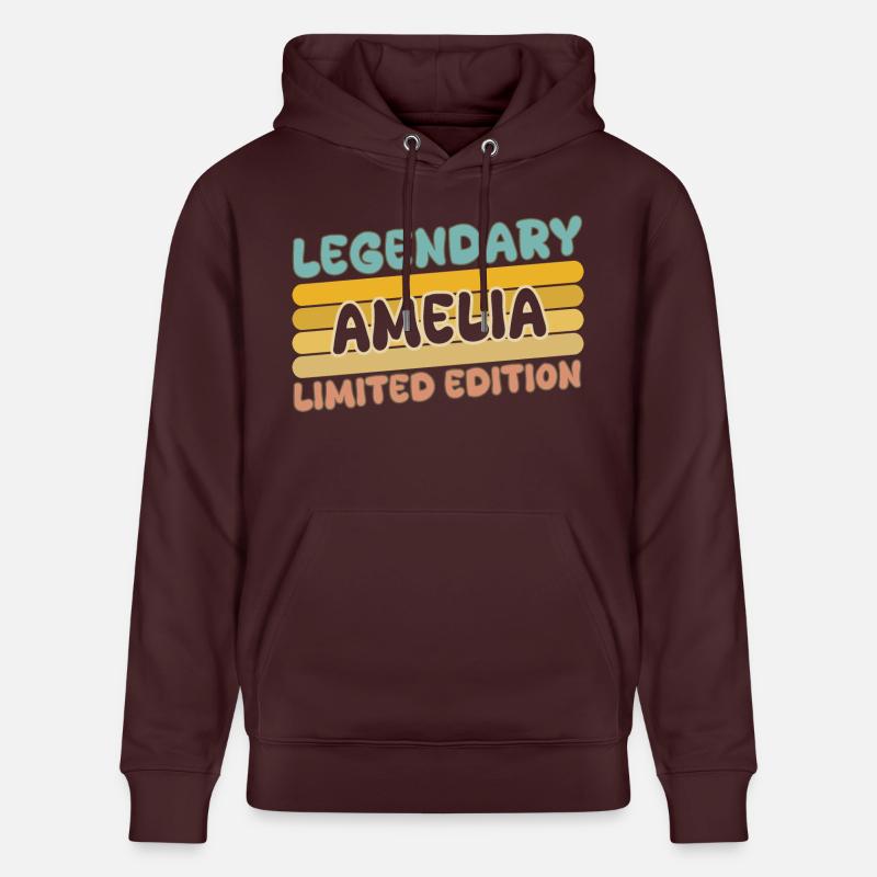 Nom : Amelia - Sweat à capuche bio CRUISER Stanley/Stella Unisexe - maroon