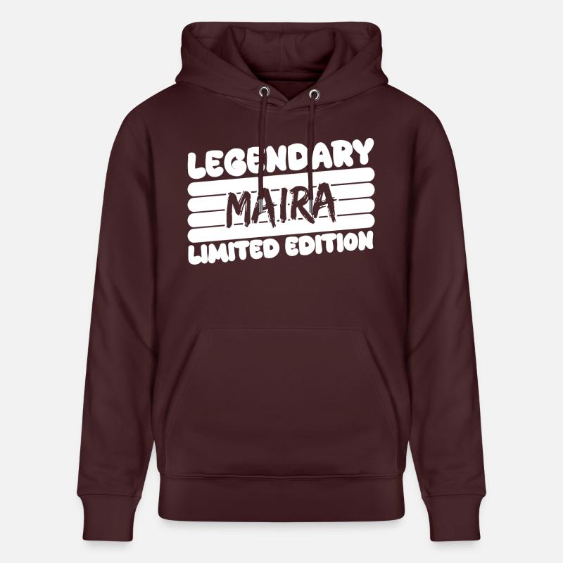 Nom Maira - Sweat à capuche bio CRUISER Stanley/Stella Unisexe - maroon