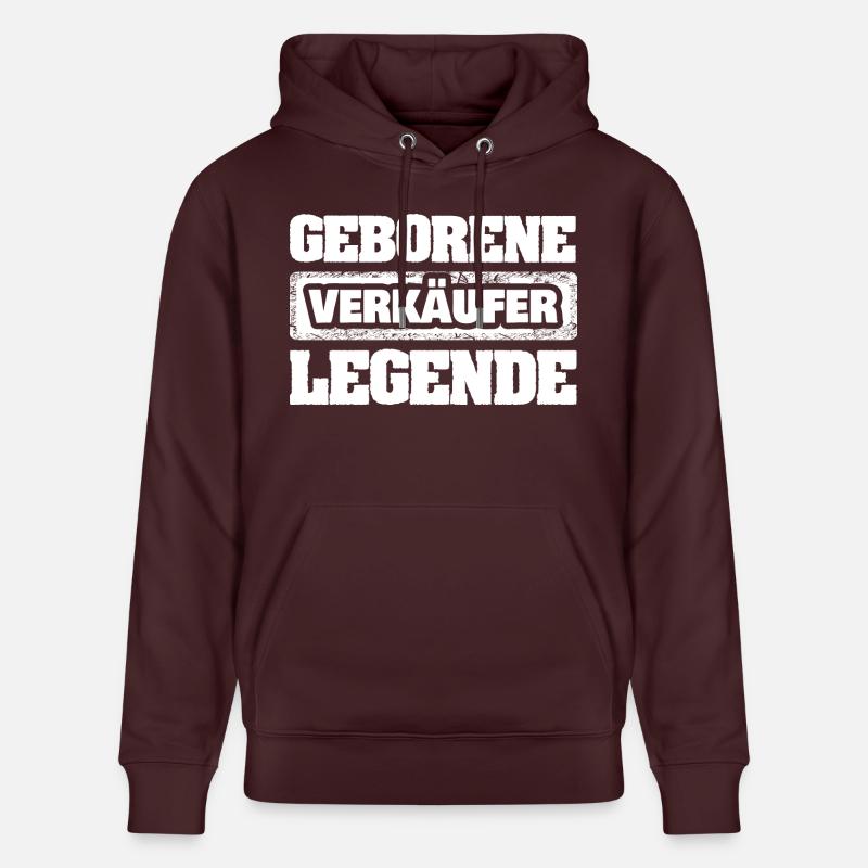 Beruf Verkäufer - Stanley/Stella Unisex Bio-Hoodie CRUISER  - Maroon