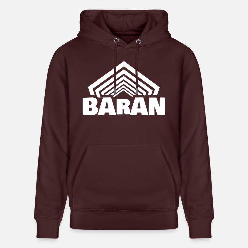 Baran comme prénom - Sweat à capuche bio CRUISER Stanley/Stella Unisexe - maroon