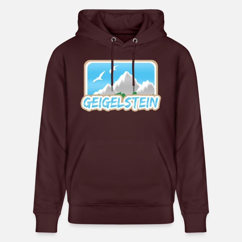 Geigelstein Geigelstein - Sweat à capuche bio CRUISER Stanley/Stella Unisexe - maroon