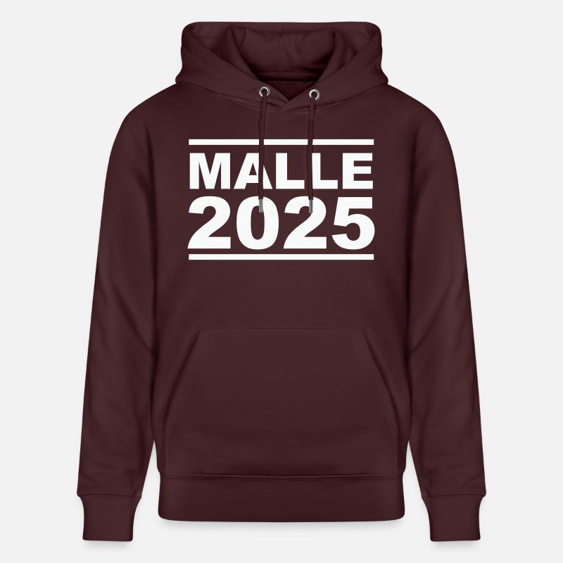 MALLE 2025 - Sweat à capuche bio CRUISER Stanley/Stella Unisexe - maroon
