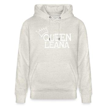 Leana as a given name - Stanley/Stella CRUISER Unisex Organic Hoodie - heather oatmeal - Front - Alina (178cm) & Michal (187cm)